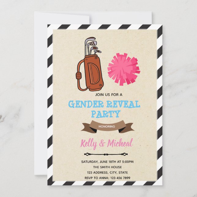 Putters eller Pom Poms-gender visar kort (Framsida)