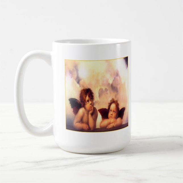 Putti Pair of Änglar Kaffemugg (Vänster)