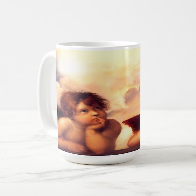 Putti Pair of Änglar Kaffemugg (Framsida vänster)
