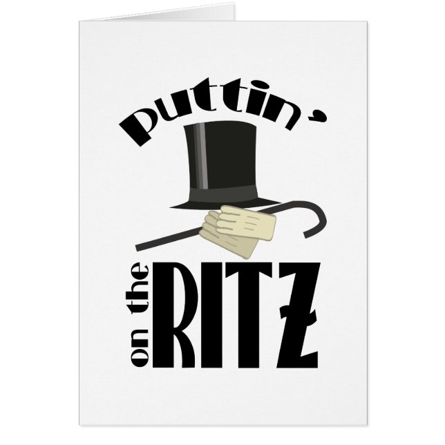 Puttin Ritz Hälsningskort (Framsidan)