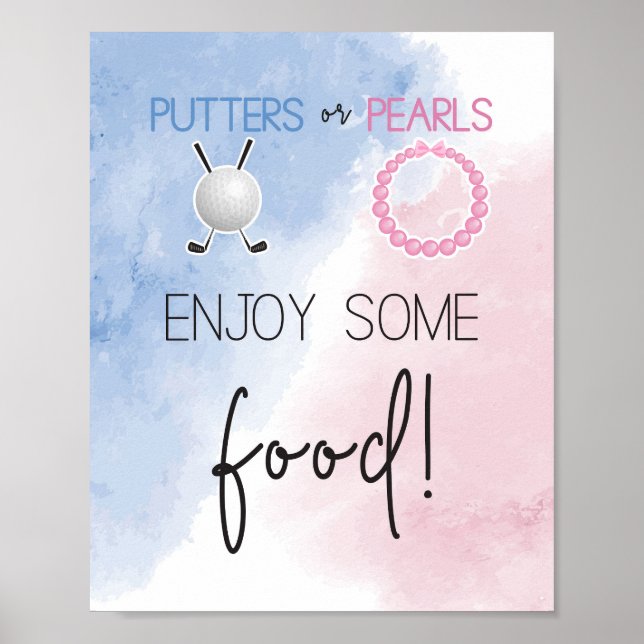 Puttrar eller päron Njut av ett matmärke Poster (Framsidan)