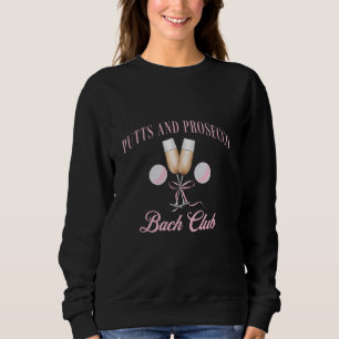 Putts och Prosecco Golf Bachelorette Bach-klubben T Shirt