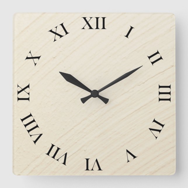 Putzhintergrund Fyrkantig Klocka (Framsida)