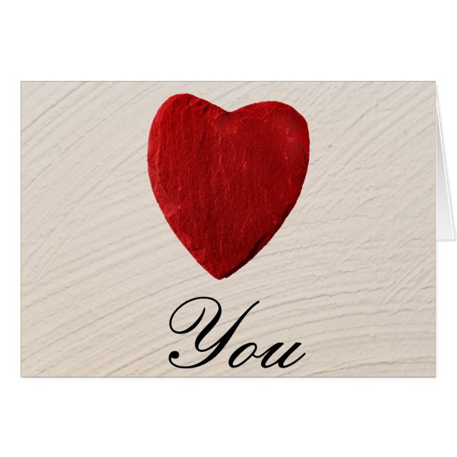 Putzhintergrund Kärlek du Hälsningskort (Framsidan Horizontal)