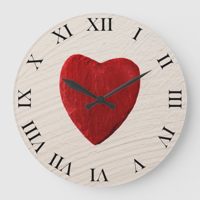 Putzhintergrund mit Herz Stor Klocka (Framsida)