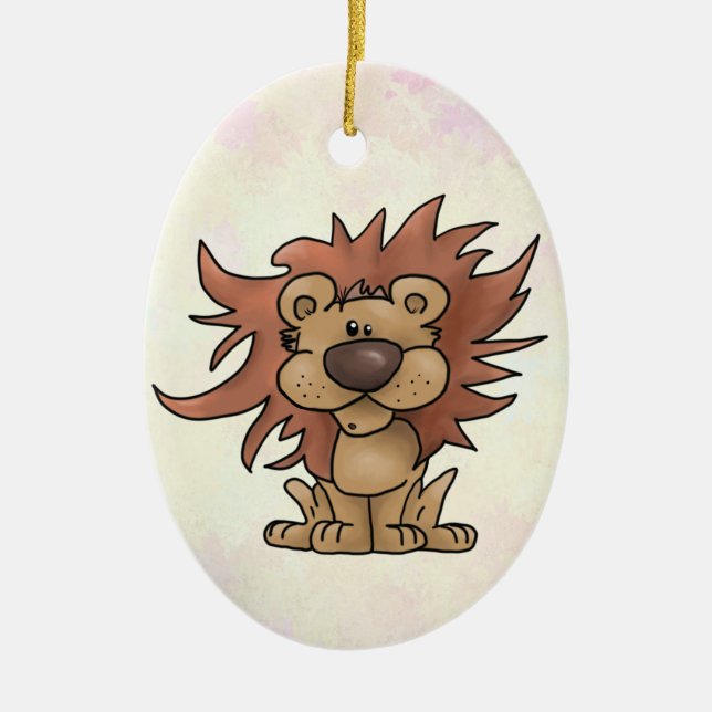 putziger Löwe Julgransprydnad Keramik (Framsidan)