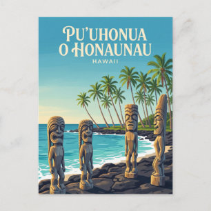 Pu'uhonua o Honaunau nationalhistoriska park Vykort