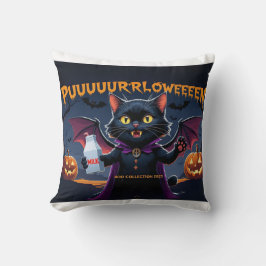 Puurrrlloween – Gato Vampiro Halloween Divertido Kudde