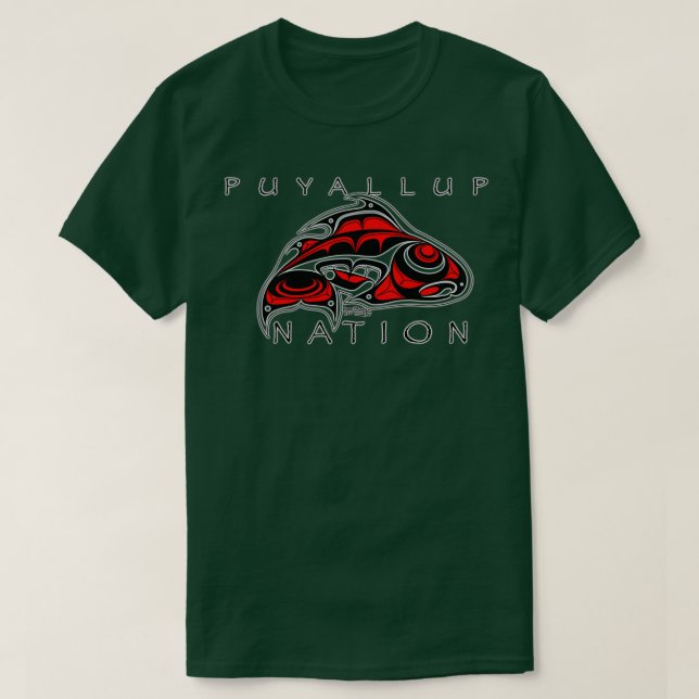 Puyallup Nation-lax  T Shirt (Design framsida)