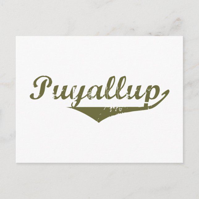 Puyallup Revolution t shirts Vykort (Framsida)