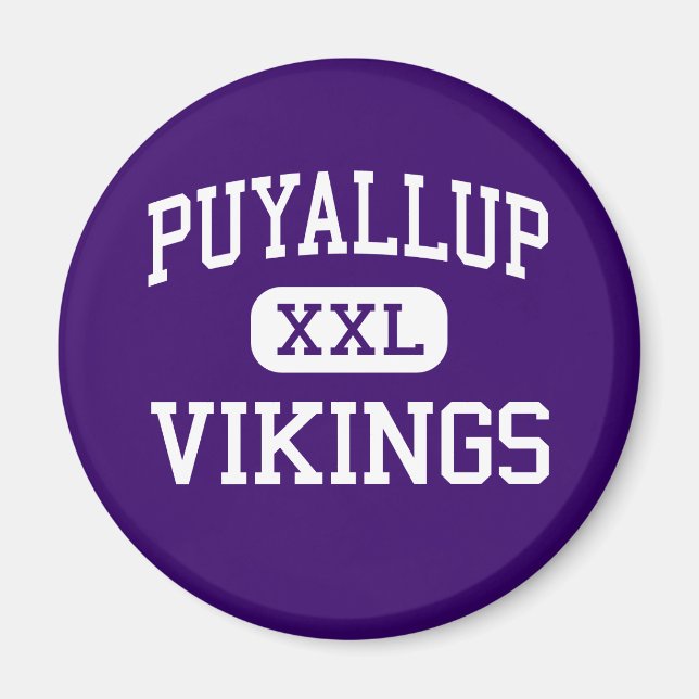 Puyallup - Vikings - High - Puyallup Washington Magnet (Framsidan)