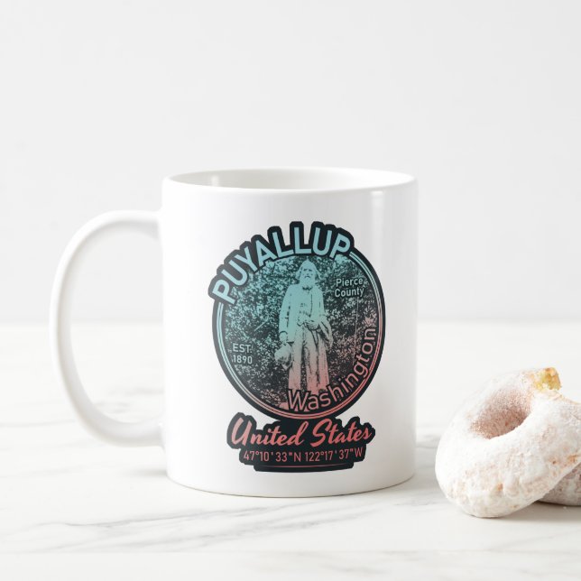 PUYALLUP - WASHINGTON VINTAGE KAFFEMUGG (Med munk)