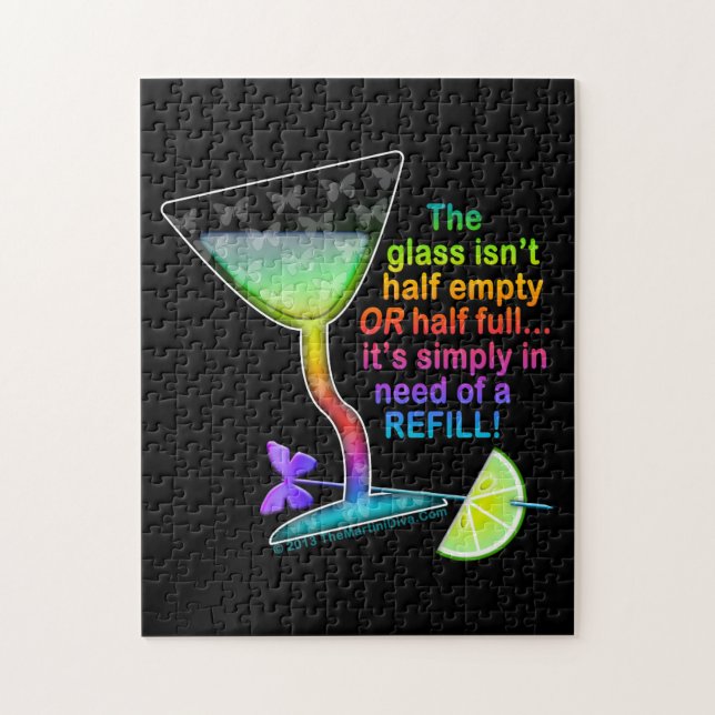 PUZLES - GLASS HALF FULLT PUSSEL (Vertikal)