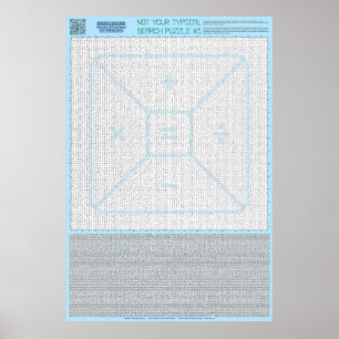 PUZZLE #1: Matematikekvationer - standard Poster