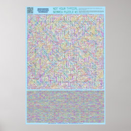 PUZZLE #1: Matematikekvationer - standardlösning Poster