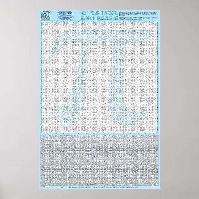 PUZZLE #3: Pi Day - Chaotic Poster (Framsidan)