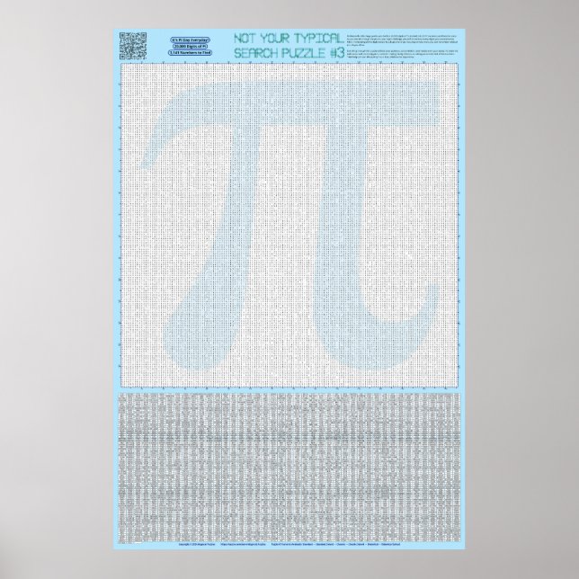 PUZZLE #3: Pi Day - Standard Poster (Framsidan)