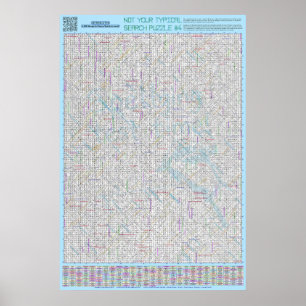 PUZZLE #4: Felstavad - Standardlösning Poster
