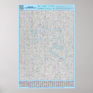 PUZZLE #4: Felstavad - Standardlösning Poster