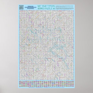 PUZZLE #4: Felstavat - Diabolicalt lösningsmedel Poster