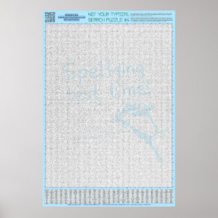 PUZZLE #4: Felstavat - Diaboliskt Poster