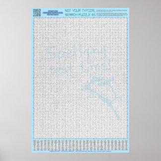 PUZZLE #4: Felstavat - Diaboliskt Poster