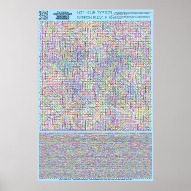 PUZZLE #5: Land - Diabolisk lösning Poster (Framsidan)