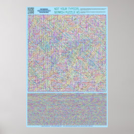 PUZZLE #5: Land - Standardlösning Poster