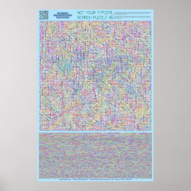 PUZZLE #5: Land - Standardlösning Poster (Framsidan)