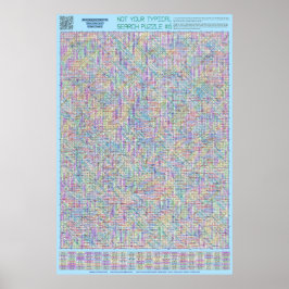 PUZZLE #6: Djurgrupper - kaotisk lösning Poster
