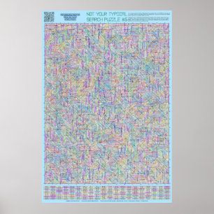 PUZZLE #6: Djurgrupper - kaotisk lösning Poster