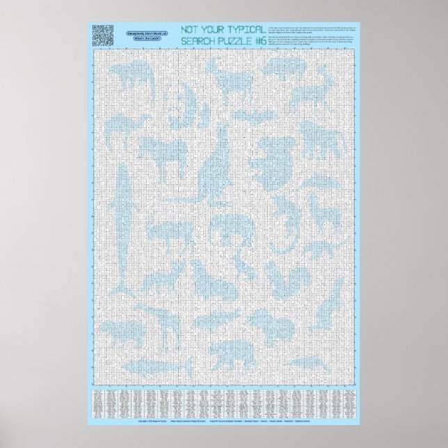 PUZZLE #6: Djurgrupper - Standard Poster (Framsidan)