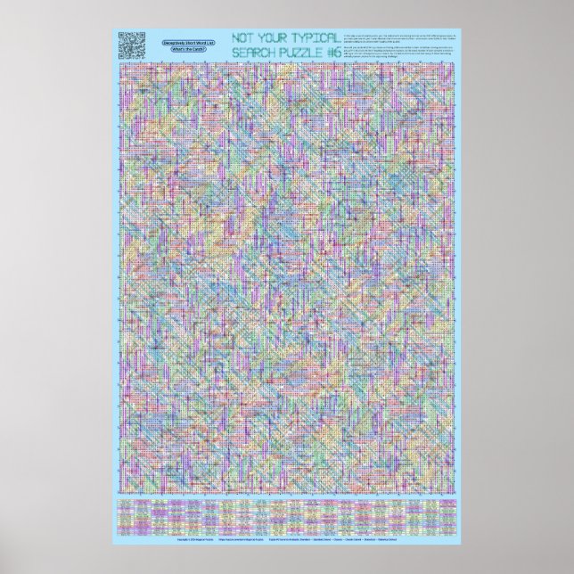 PUZZLE #6: Djurgrupper - standardlösning Poster (Framsidan)