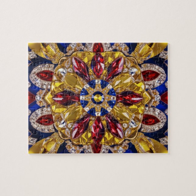 Puzzle abstrakt modern Design Colombia Färg Pussel (Horisontell)