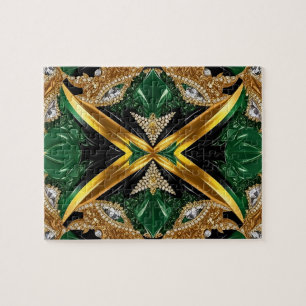 Puzzle abstrakt modern Design Jamaican Färg Pussel