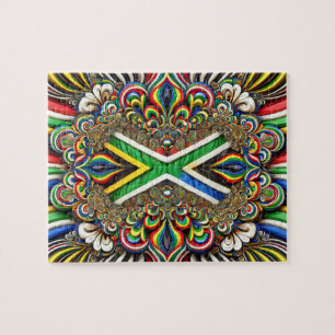 Puzzle abstrakt modern Design South African Färg Pussel
