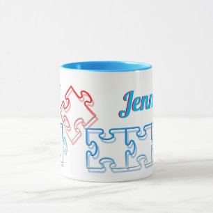 Puzzle Älskare Personlig Puzzle Mugg