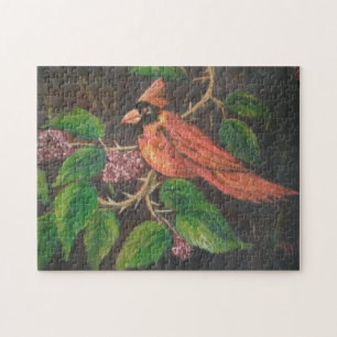 Puzzle Ann Hayes Painting Kardinal Pussel