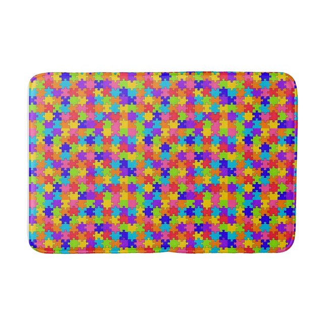 Puzzle Bathroom Bath Mat Badrumsmatta (Framsidan)