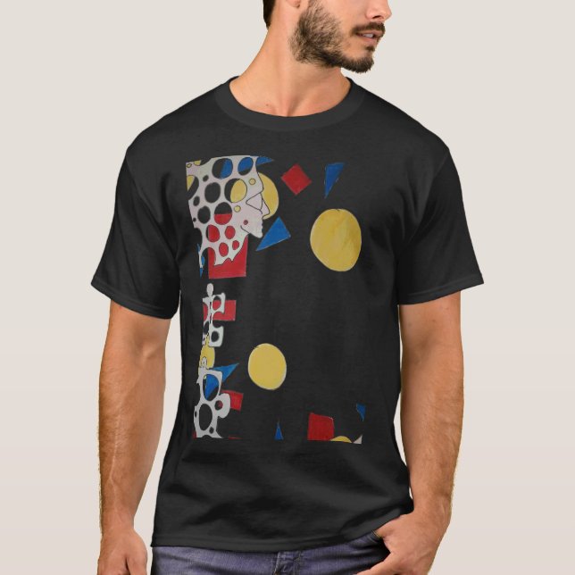 Puzzle Biet Autism Awareness Måne Ansikte T Shirt (Framsida)