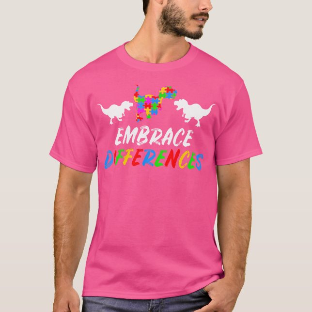 Puzzle Biet Gift Kids Dino Trex T Shirt (Framsida)