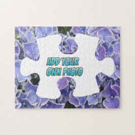 Puzzle Biet Puzzle: Blue Hydrangea, lägg till eget Pussel