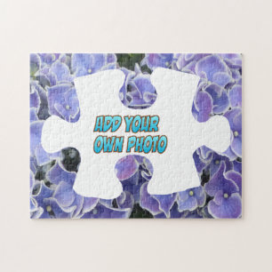 Puzzle Biet Puzzle: Blue Hydrangea, lägg till eget Pussel