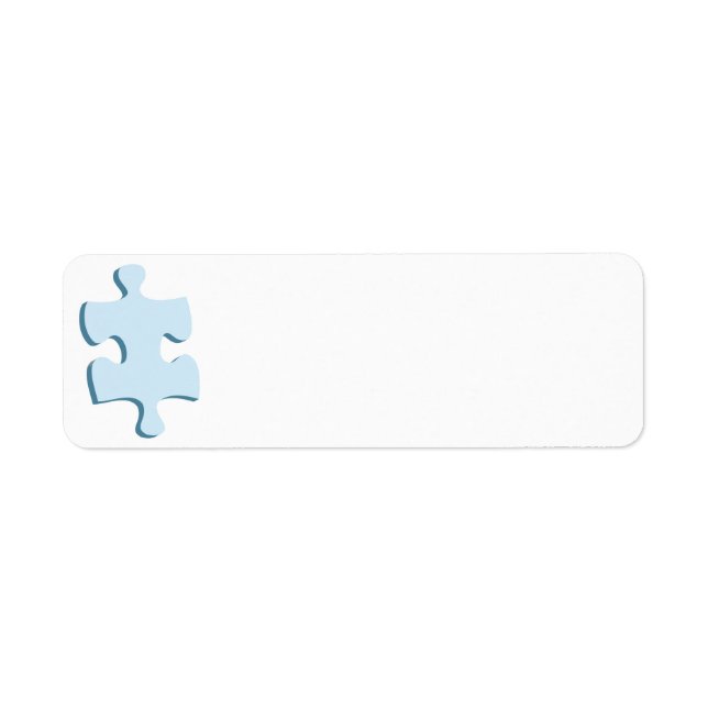 Puzzle Biet Returetiketter Returadress Etikett (Framsidan)