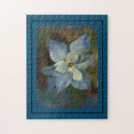 Puzzle - Blue Poinsettia Pussel