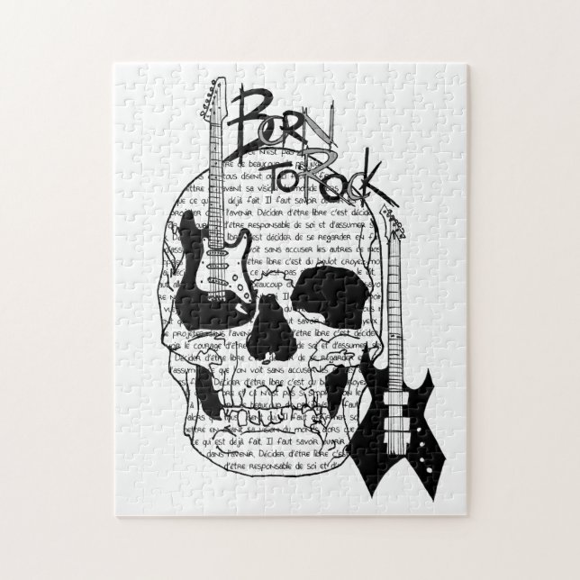 Puzzle "Born to Rock" Pussel (Vertikal)