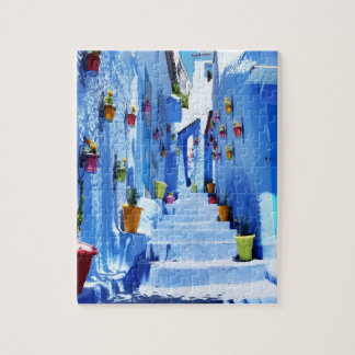 Puzzle “Calles Azules de Chefchaouen” – Marruecos Pussel