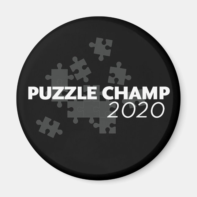 Puzzle Champ 2020 Magnet (Framsidan)