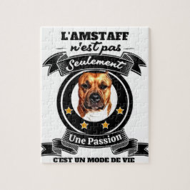 PUZZLE CHIEN AMSTAFF PUSSEL