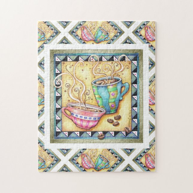 PUZZLE - COOLA BÖNOR! KOFFE KONST PUSSEL (Vertikal)